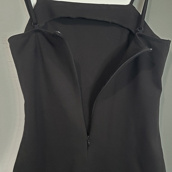 Akira Spaguetti Straps Black Mini Dress Size Medium - Picture 7 of 10